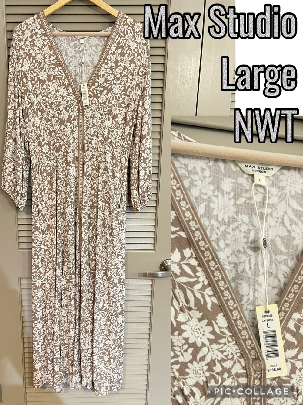 Max Studio Floral Maxi Dress